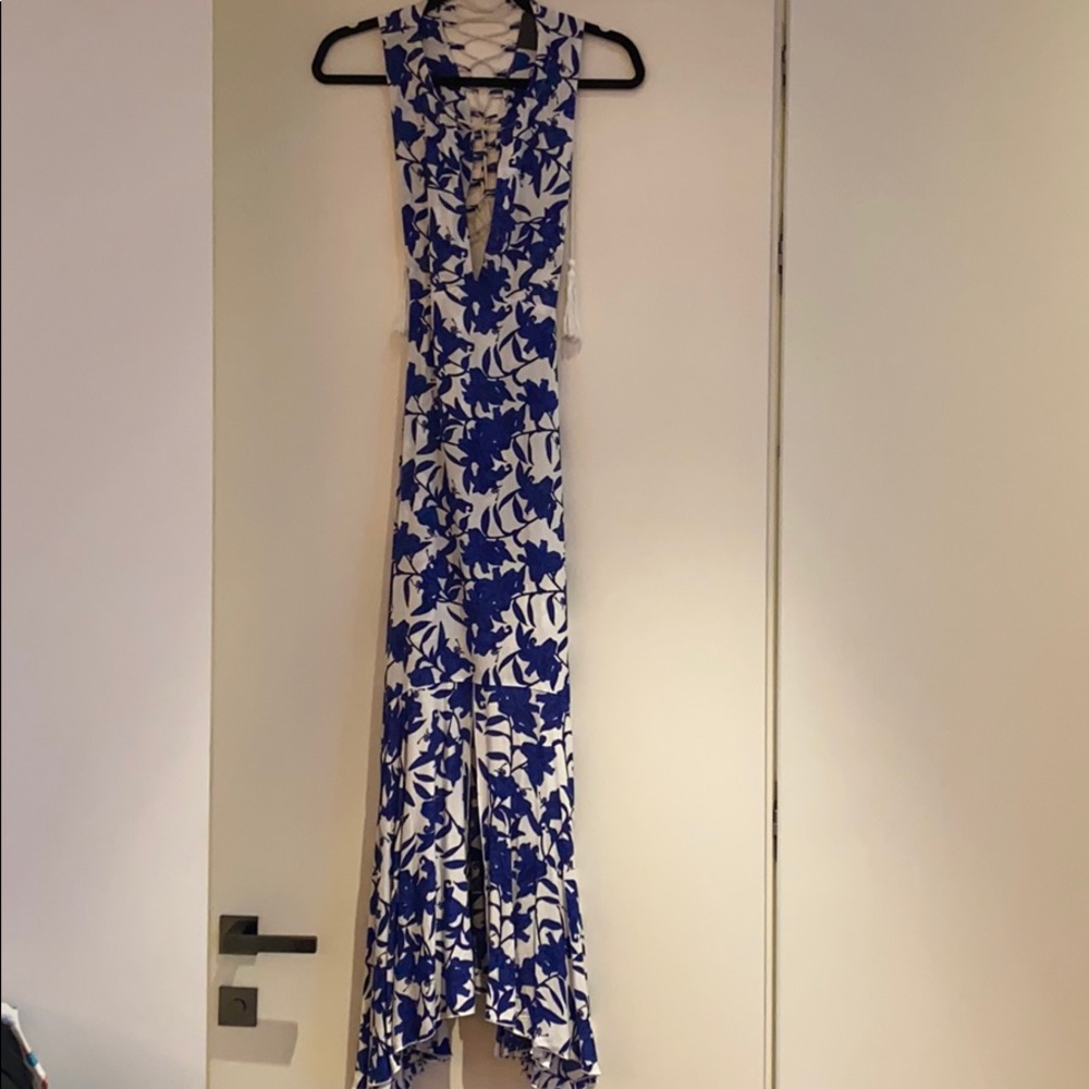 Nightwalker dress blue and white